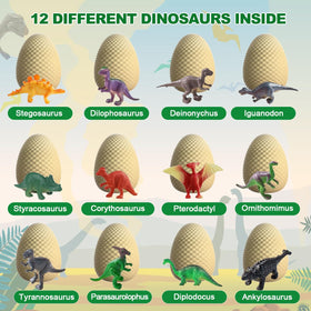 EARTH'SCODE knowledge cards accompany each egg for quick dinosaur facts.