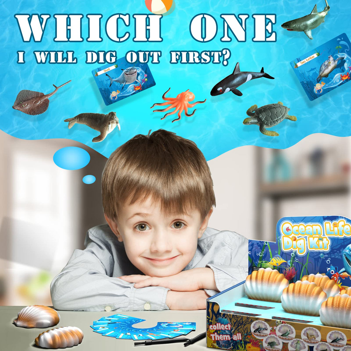Earth'sCode Twelve Brushes: gentle cleaning to reveal tiny sea creatures.