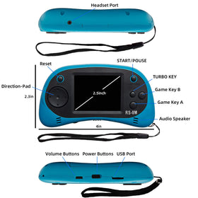 Easegmer 2.5-inch screen close-up with retro-style visuals for nostalgic play.