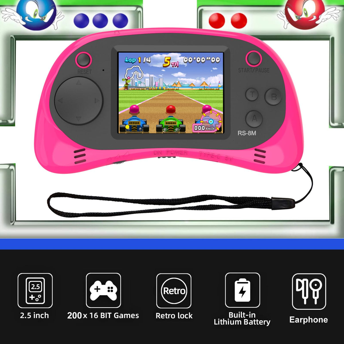 Easegmer compact travel arcade side view for easy carry
