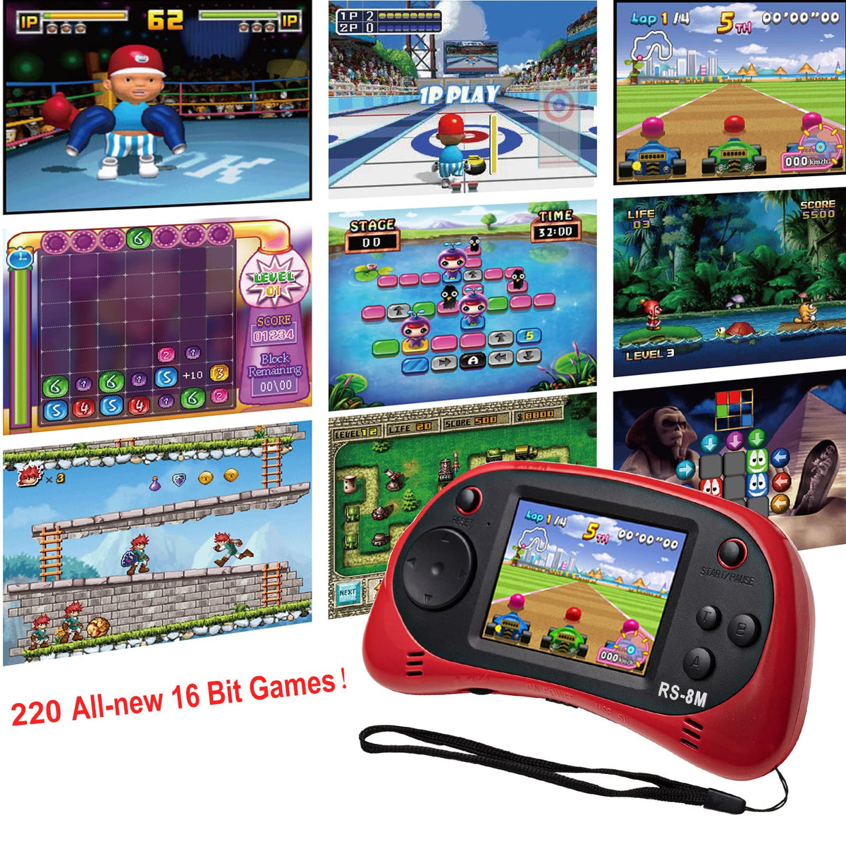 Easegmer handheld with headphones included for immersive play