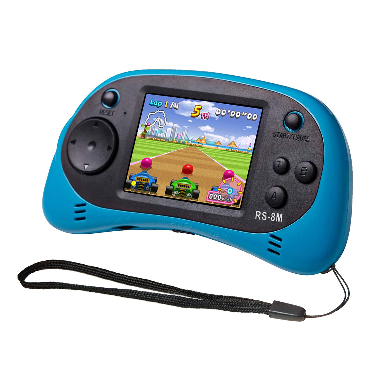 Easegmer kids handheld arcade front view showing portable, family-friendly gaming on the go.