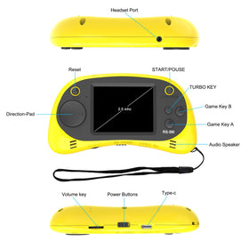 Rechargeable battery with USB charging for hours of play.