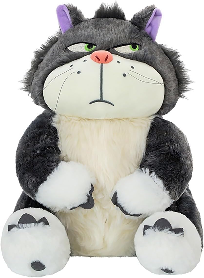 EASELR 12-inch Angry Cat plush close-up—soft fur for cuddling
