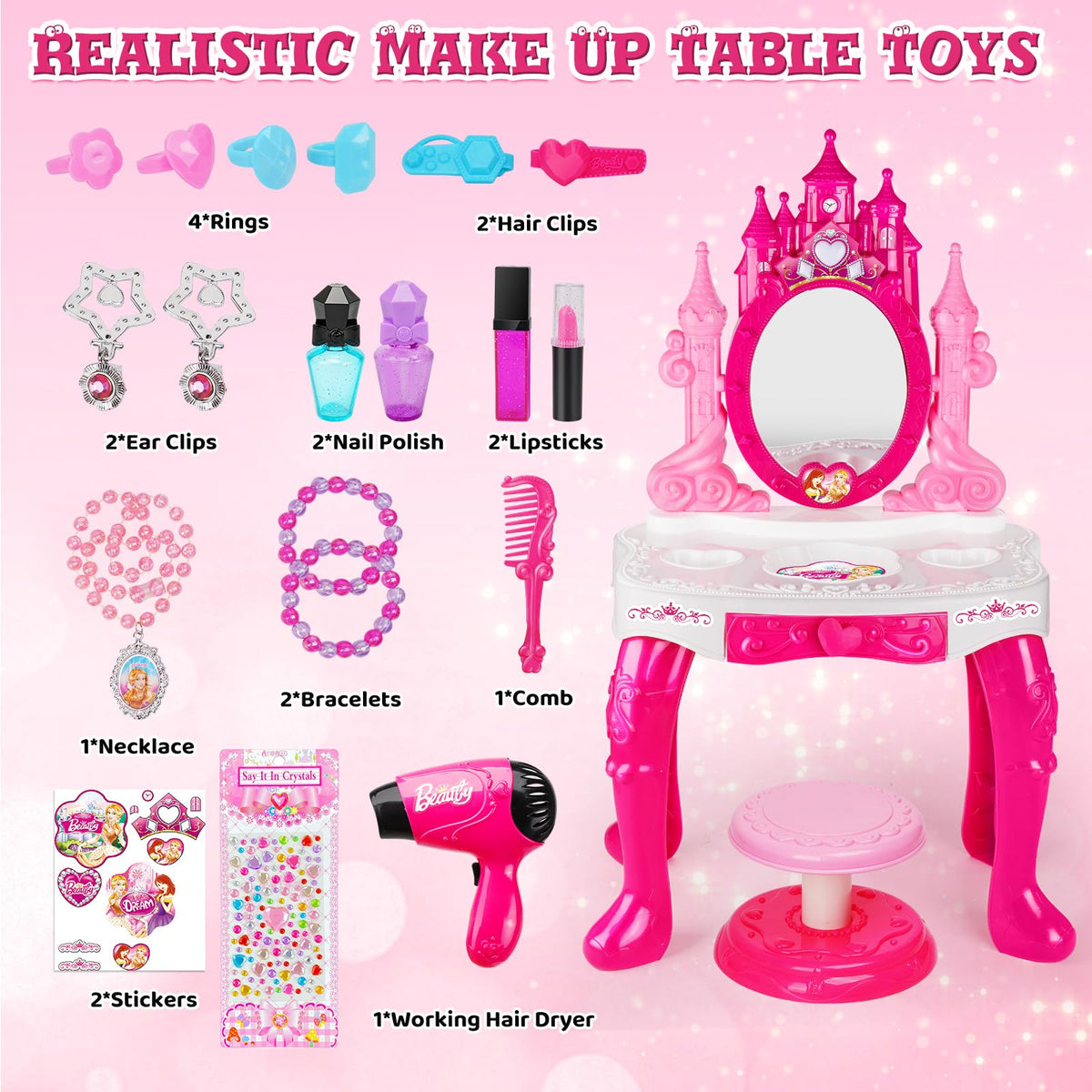 Easface Kids Vanity dress-up collection for imaginative play