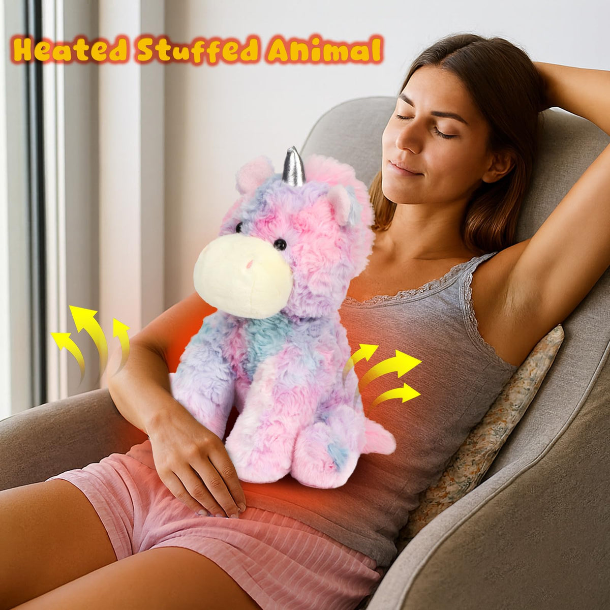Easfan weighted hug toy delivers gentle pressure for relaxation.