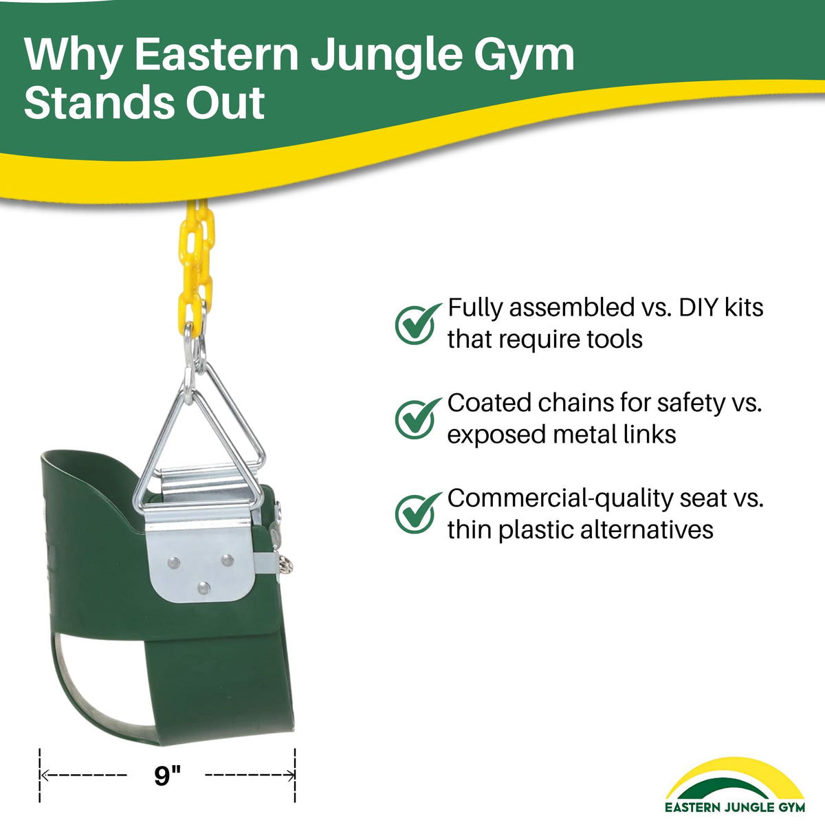 Eastern Jungle Gym all weather rust proof design for outdoor use