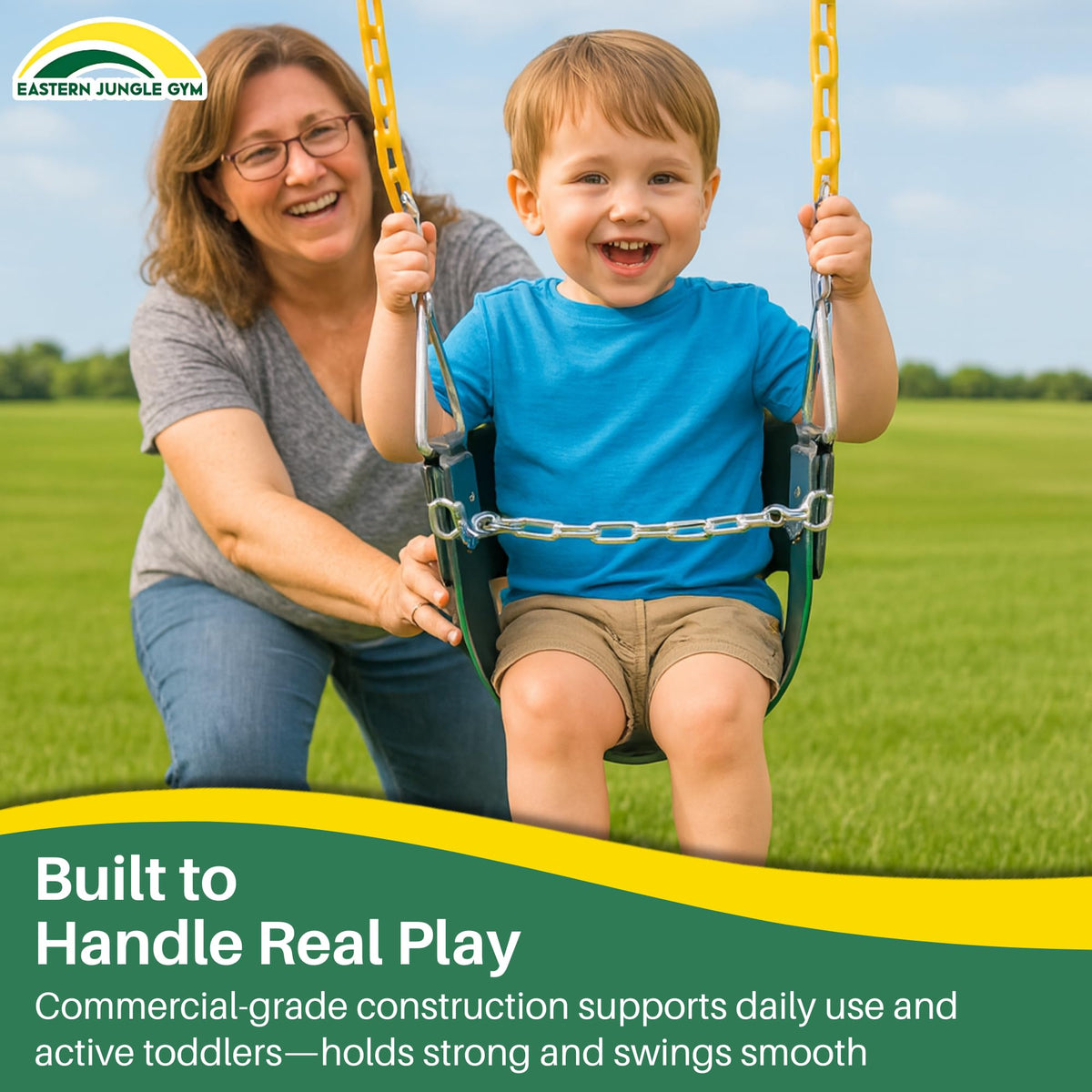Eastern Jungle Gym easy attachment to beams up to nine feet