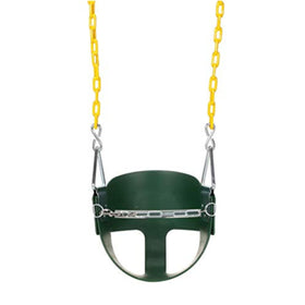 Eastern Jungle Gym high back half bucket toddler swing seat for added support
