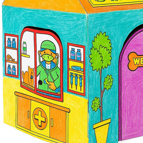 Easy Playhouse Animal Hospital family play encourages imaginative veterinary scenes