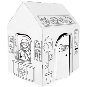 Easy Playhouse Animal Hospital inside decor sparks imaginative play and artistic expression