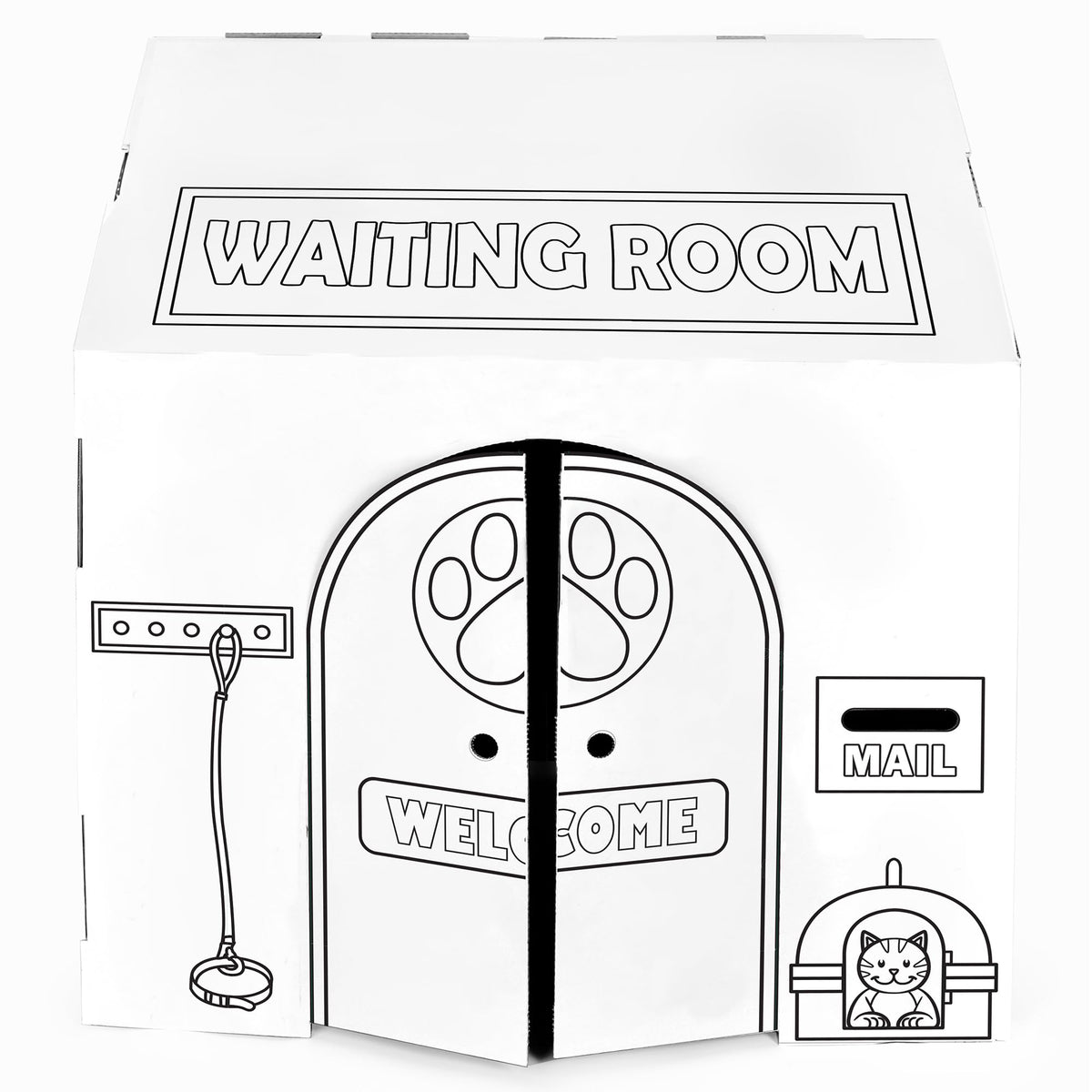 Easy Playhouse Animal Hospital interior decoration invites DIY creativity