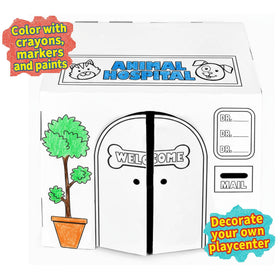 Easy Playhouse Animal Hospital waiting room scene promotes cooperative storytelling