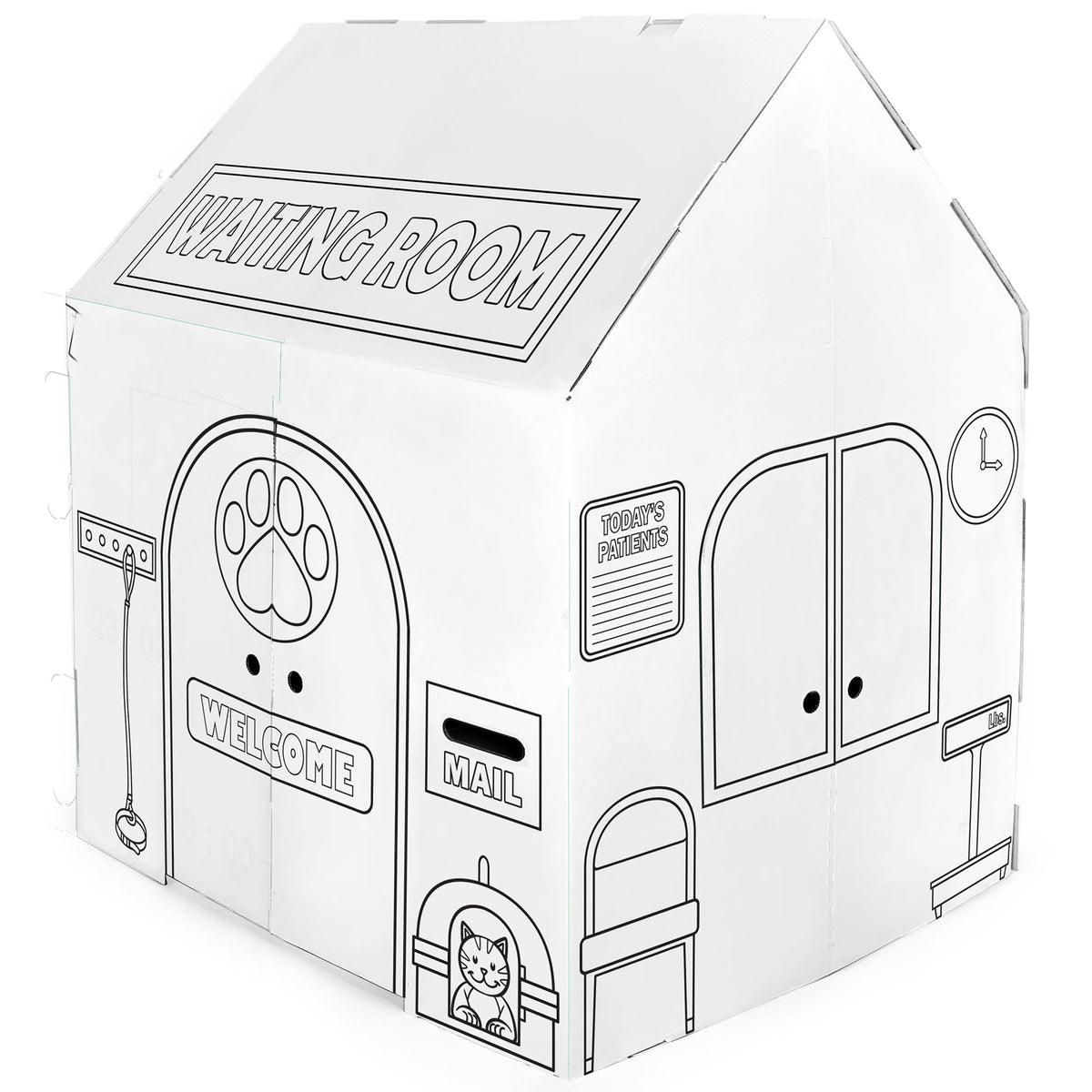 Easy Playhouse Animal Hospital welcome area ready for family play sessions