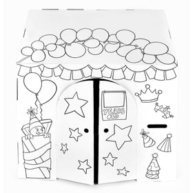 Easy Playhouse Birthday balloon arch signage enhances party decor.