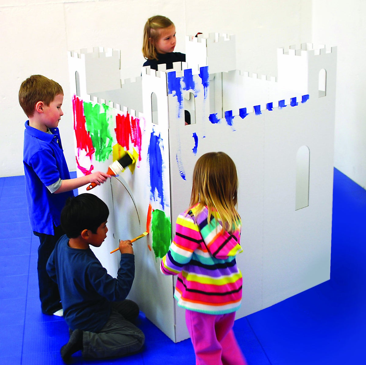 Easy Playhouse decorated castle encouraging imagination and role-play.