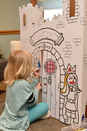 Easy Playhouse Fairy Tale Castle supports group play and party activities
