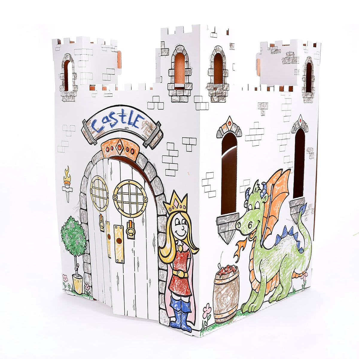 Easy Playhouse Fairy Tale Castle personalize signs and crests for unique stories