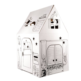 Easy Playhouse Clubhouse mail-slot close-up highlighting pretend delivery.