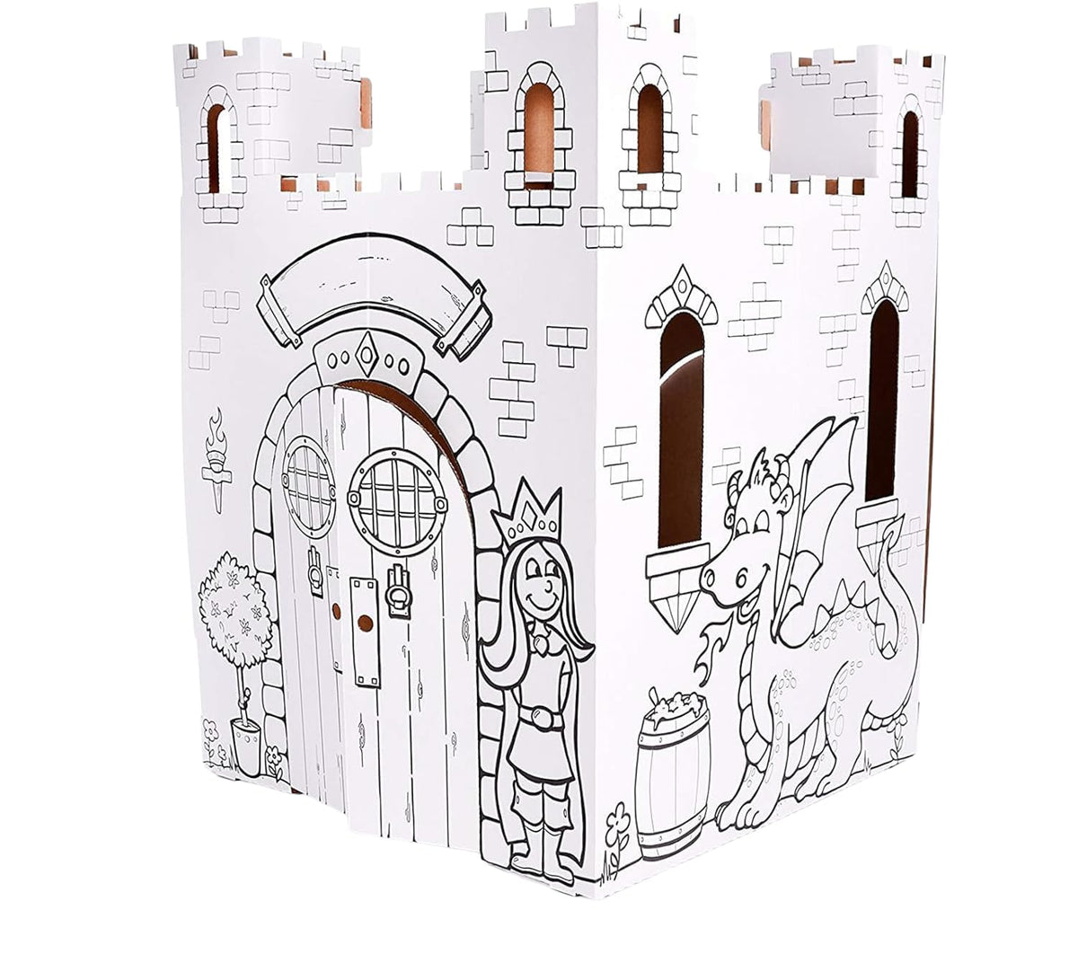 Easy Playhouse Fairy Tale Castle color activity sparks imaginative play indoors