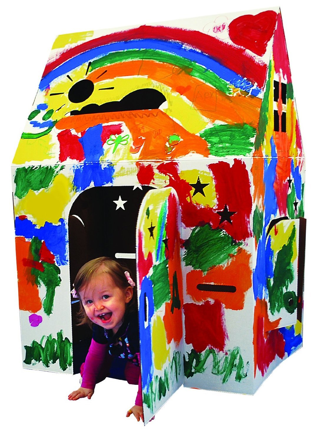 Easy Playhouse made-in-usa durable design supports indoor or outdoor creativity sessions