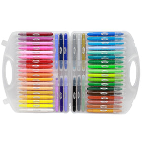 Protective tubes keep sticks safe and easy for little hands.