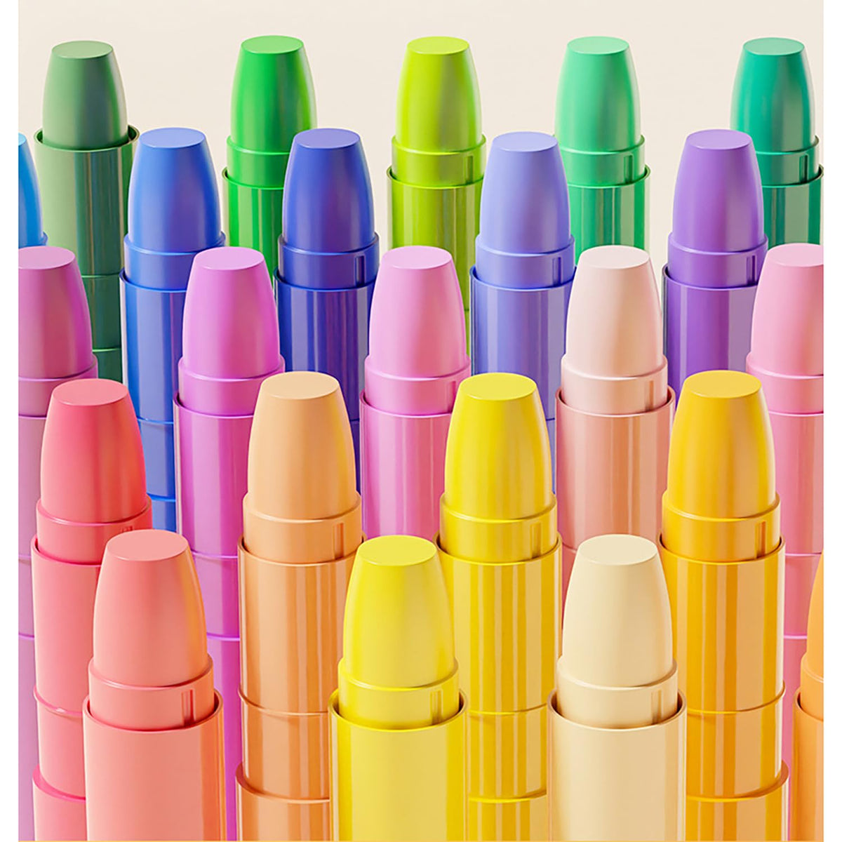 Vibrant color spectrum sparks creativity on paper or cardboard.