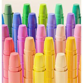 Vibrant color spectrum sparks creativity on paper or cardboard.