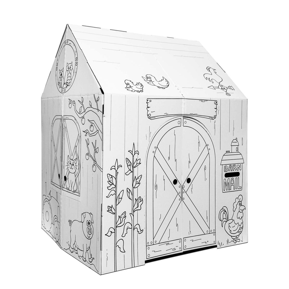 Easy Playhouse Tractor play invites kids to imagine field chores and adventures.
