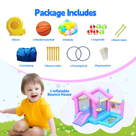 Easyair bounce house carry bag and accessories for easy transport.