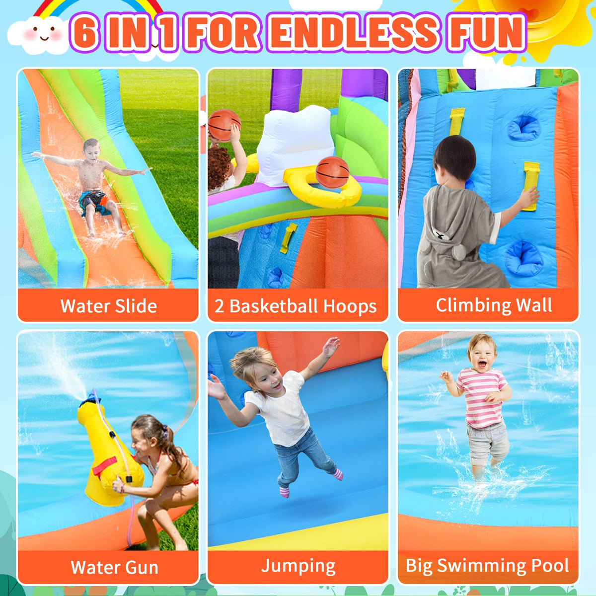 Easyair bouncy mat close-up showcasing soft, safe bouncing surface