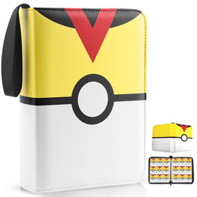 EasyFUN 900-pockets binder yellow front cover for organized travel-ready card storage.