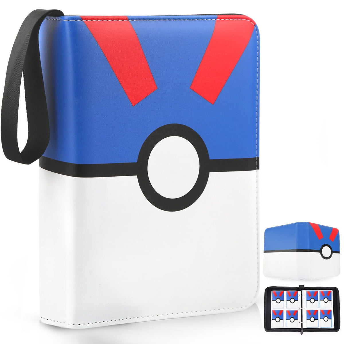 EASYFUN 900-pockets binder cover protects trading cards from water and scratches.