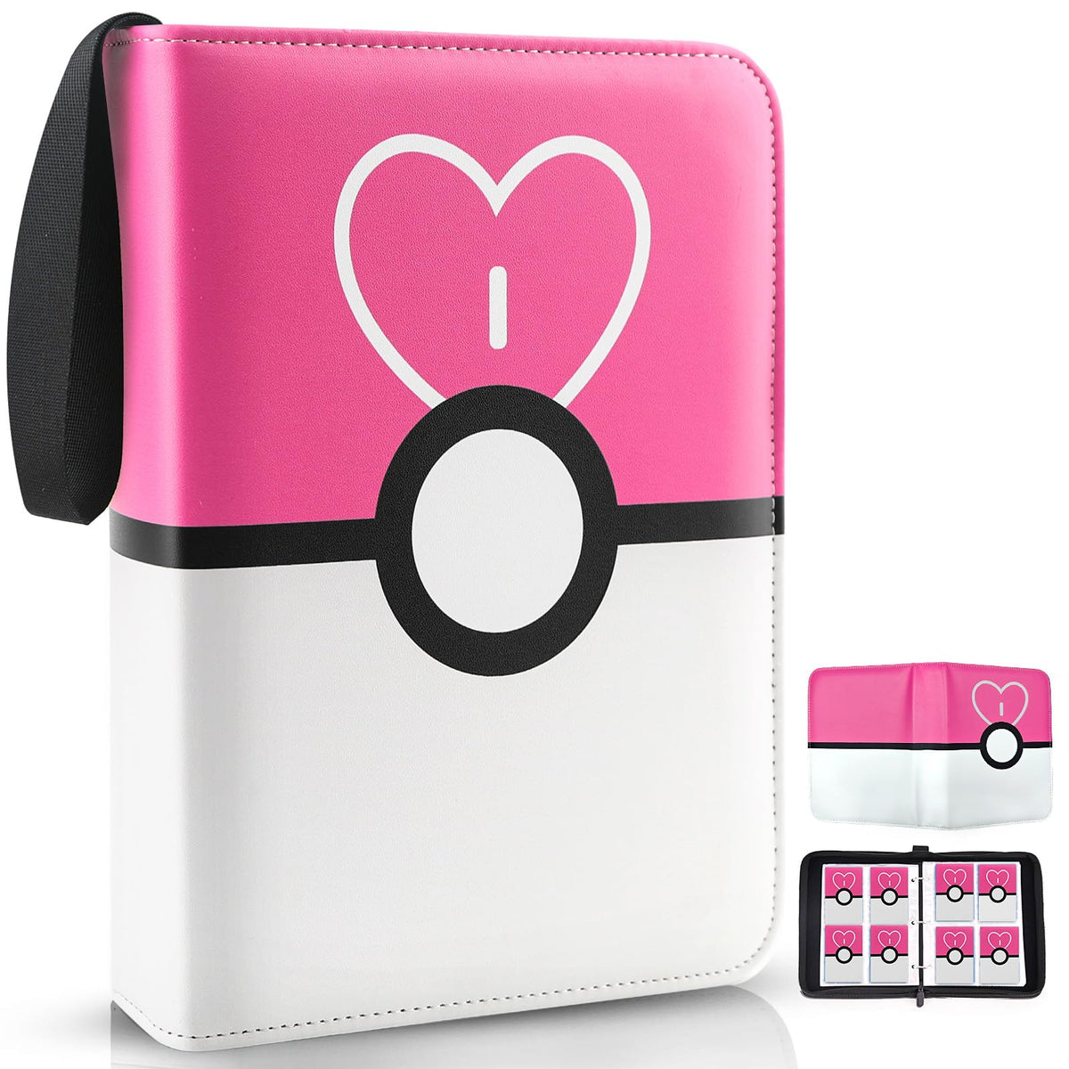 EASYFUN Card Binder with four-pocket pages for organized card displays.