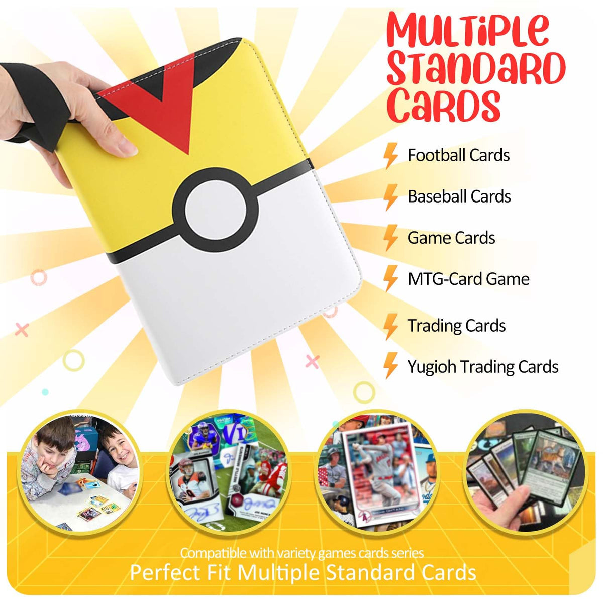 EasyFun Card Binder holds up to 400 cards on 50 pages