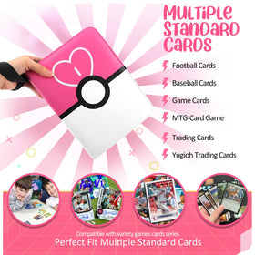 Holds up to 400 cards with 50 removable pages.
