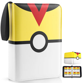 EasyFun Card Binder 4-pocket front cover shows premium PU leather for protection