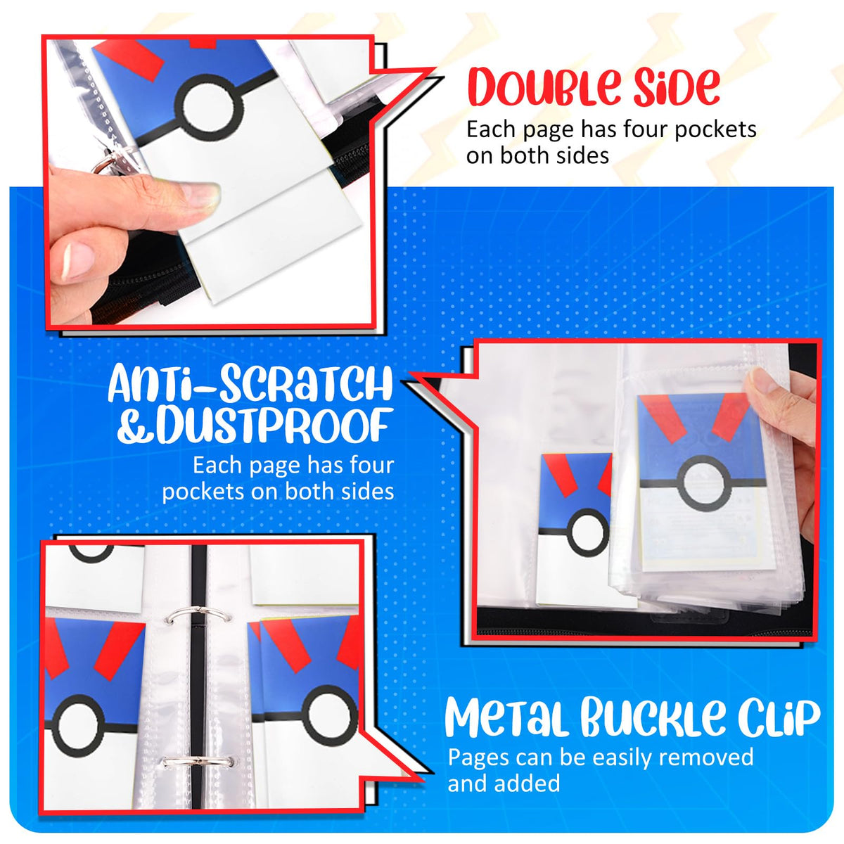 EASYFUN Card Binder's stylish, compact design for easy transport.