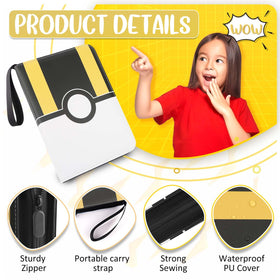 EASYFUN eight-pocket pages maximize card visibility while protecting edges.