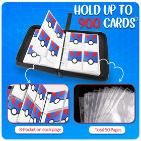 EASYFUN portable card holder book perfect for on-the-go showcasing.