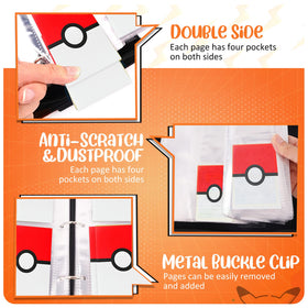 Zippered closure secures contents during transport in the EASYFUN binder.