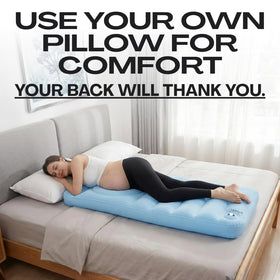 EasyR full-length pregnancy pillow provides full-body support for sleep.