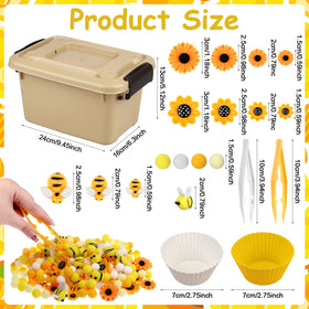 Easywiny sunflower shapes for counting and imaginative preschool activities
