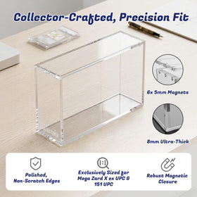 EAVAN PKMN UPC acrylic case provides dust and UV protection for sealed boxes.