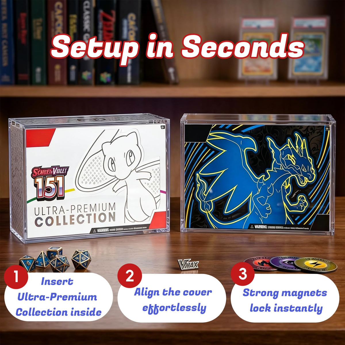EAVAN PKMN UPC acrylic case features a secure seal to guard against knocks.
