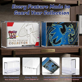 EAVAN PKMN UPC acrylic case offers crystal-clear display while shielding packaging.