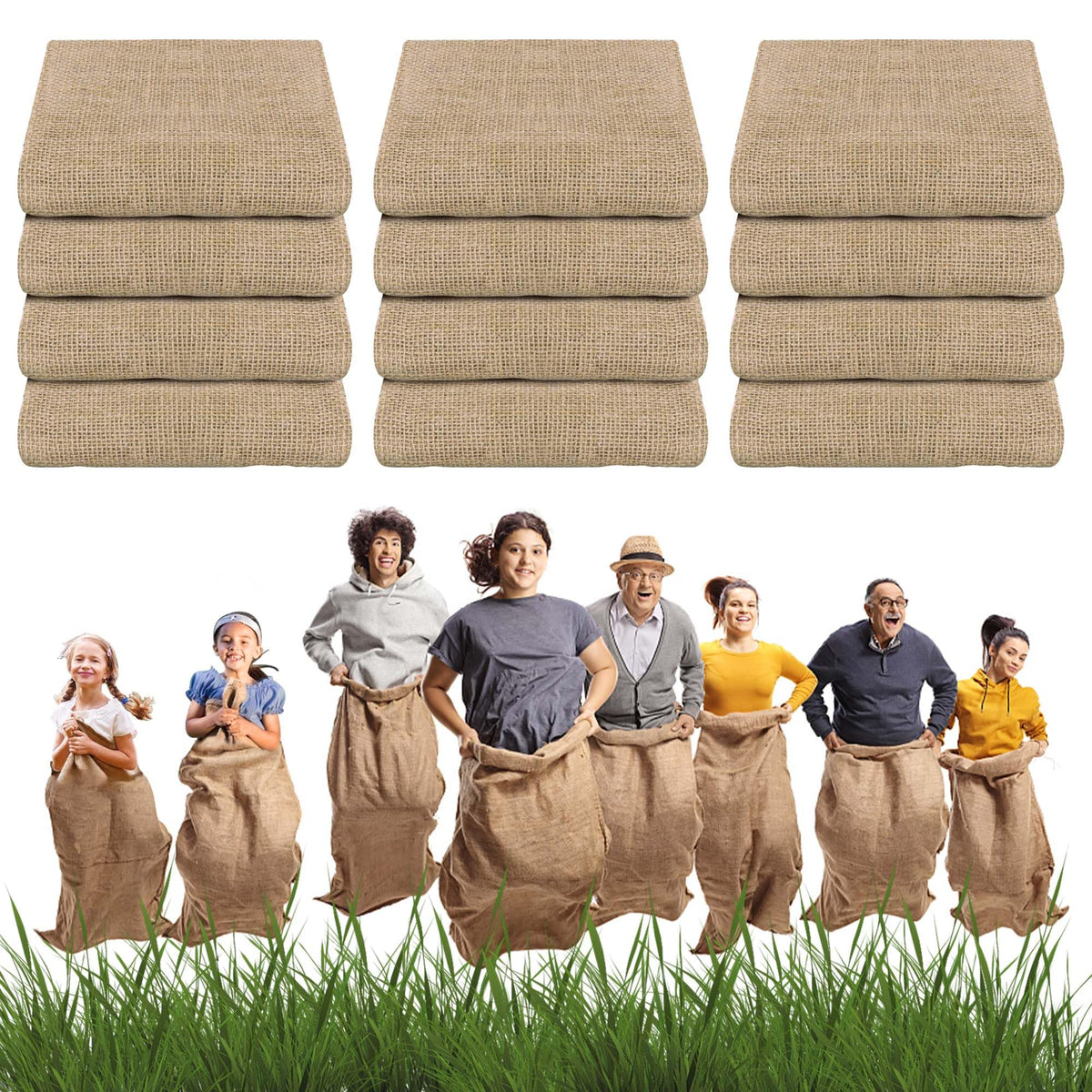 EBaokuup large burlap sack 39x21 for outdoor games and storage