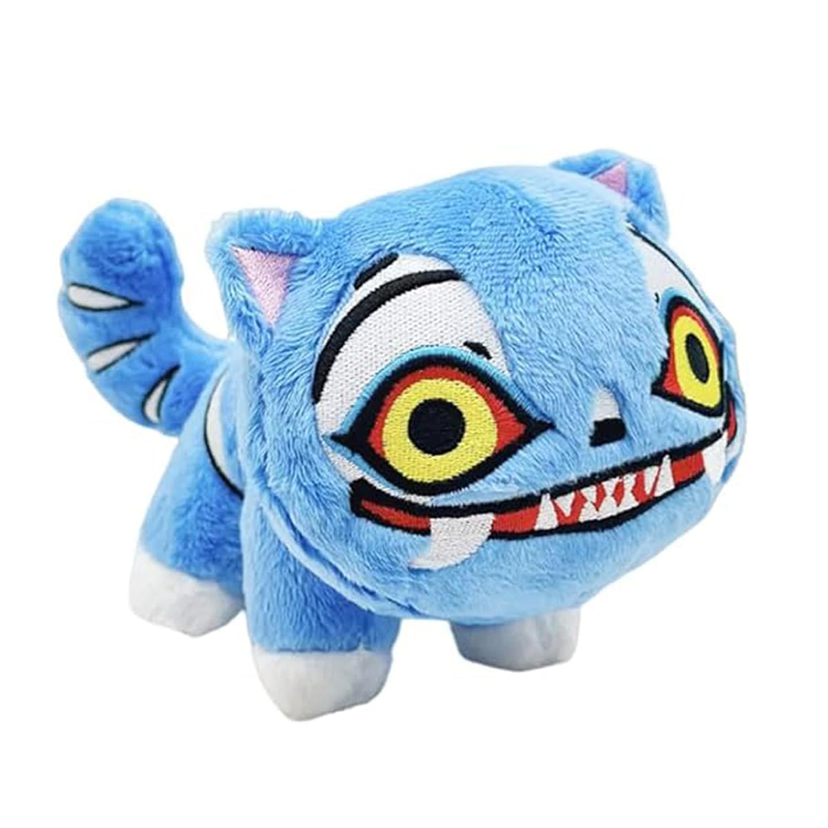 EBHQPC Tiger Plush Toy placed on a sofa as a cozy decor pillow.