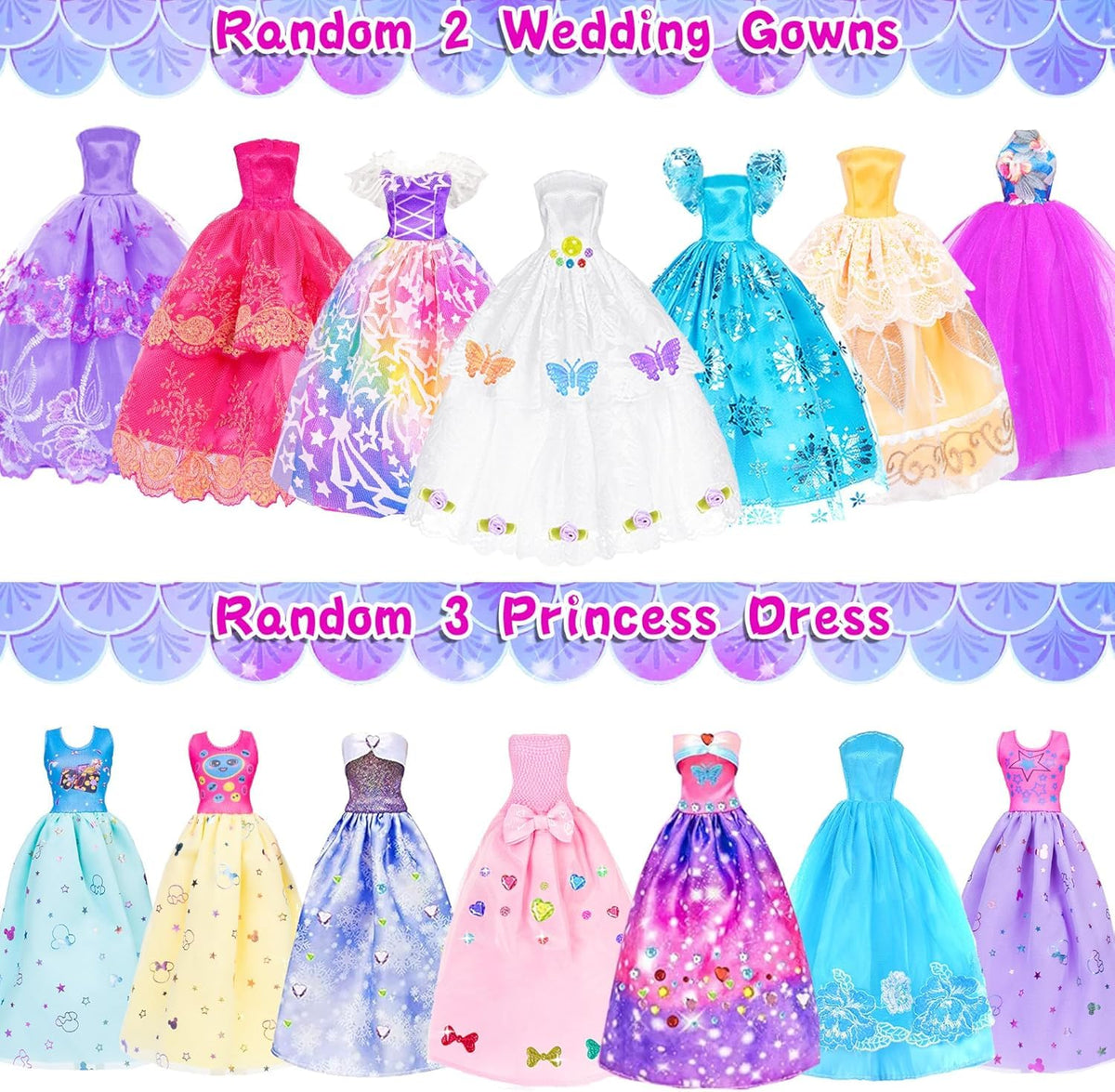 ebuddy accessory pack includes shoes bags crowns and jewelry for creative styling