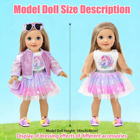 ebuddy 18-inch mini glitter handbag, a fun prop to complete outfits in pretend play.
